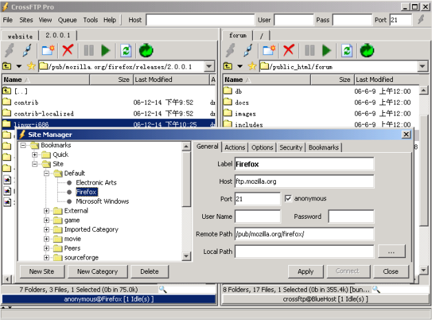 CrossFTP Screenshot